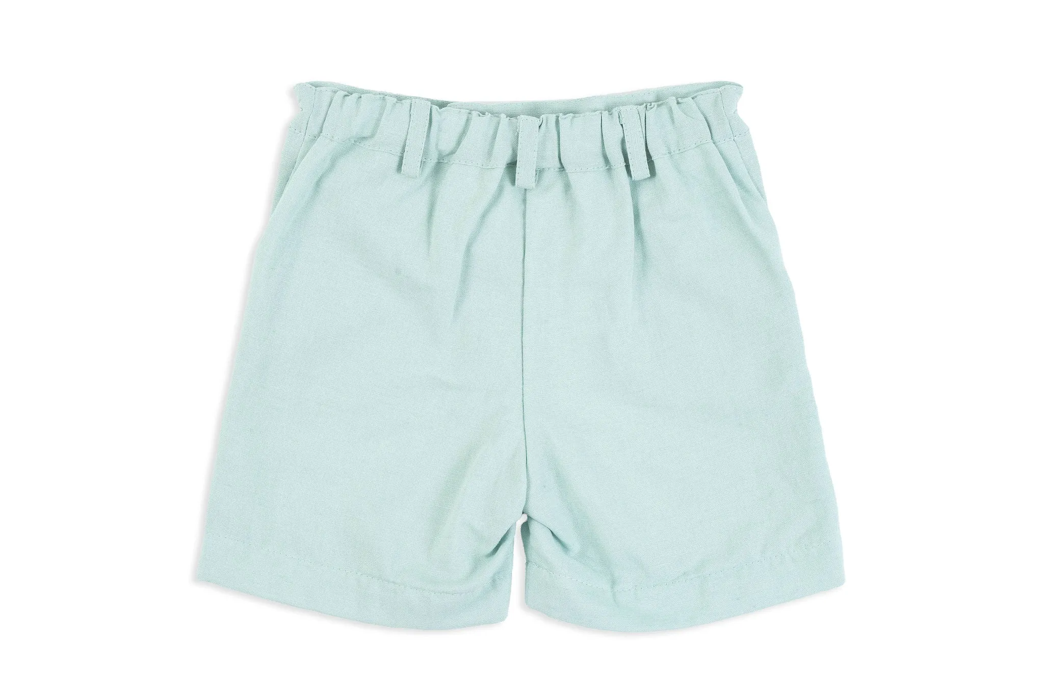 Sage Green Linen Shorts