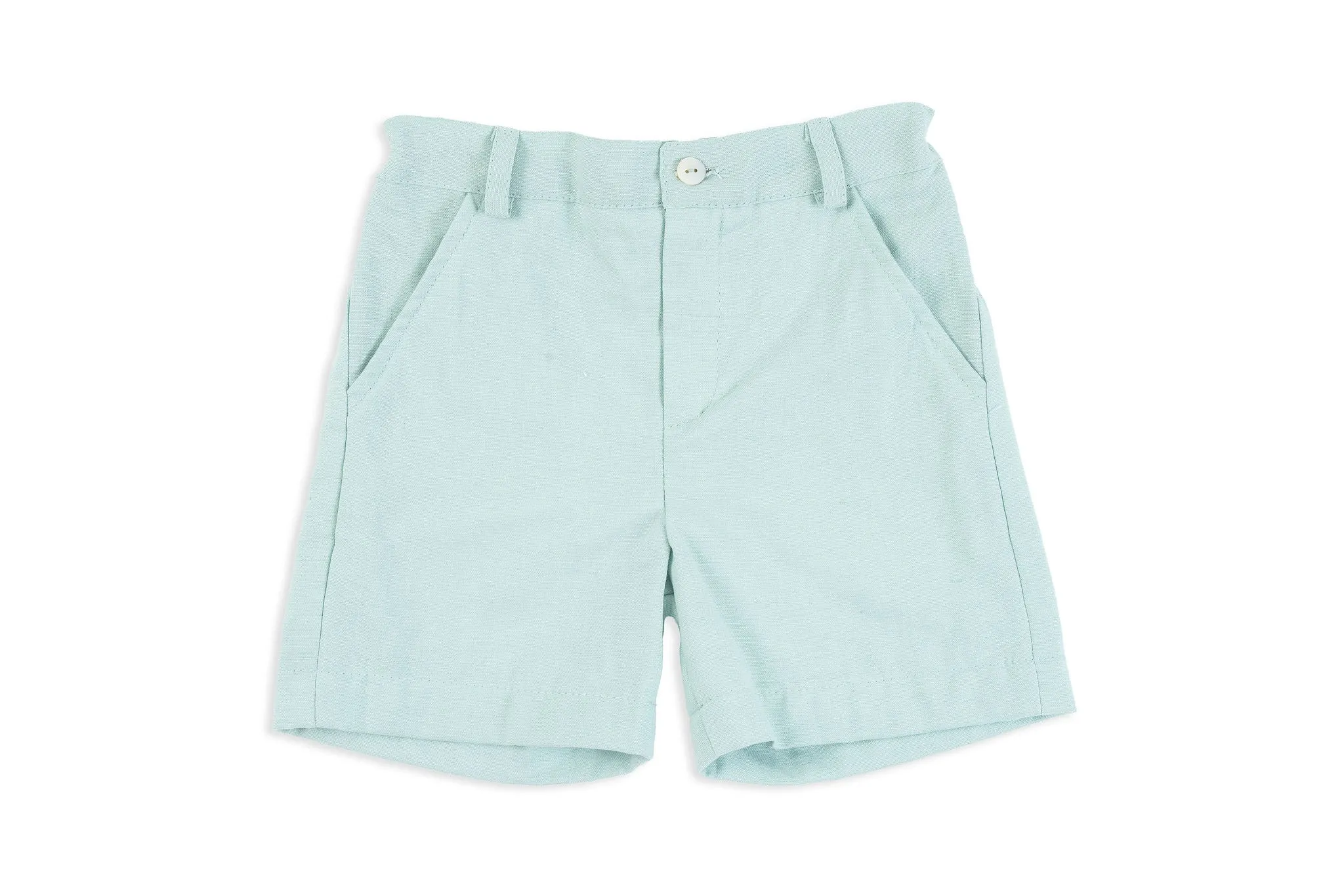 Sage Green Linen Shorts