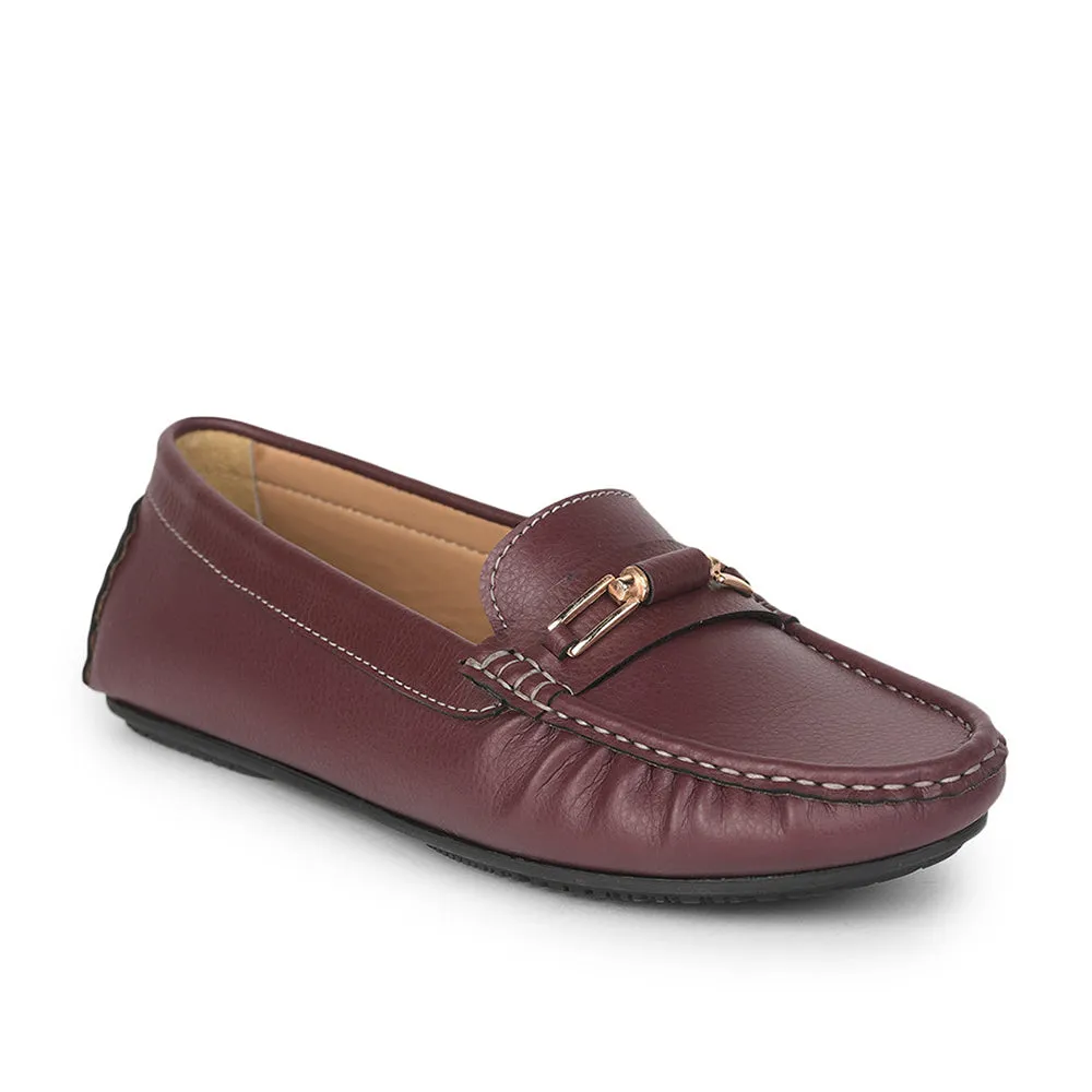 Senorita Casual Maroon Loafers For Women GI-SML-02 By Liberty