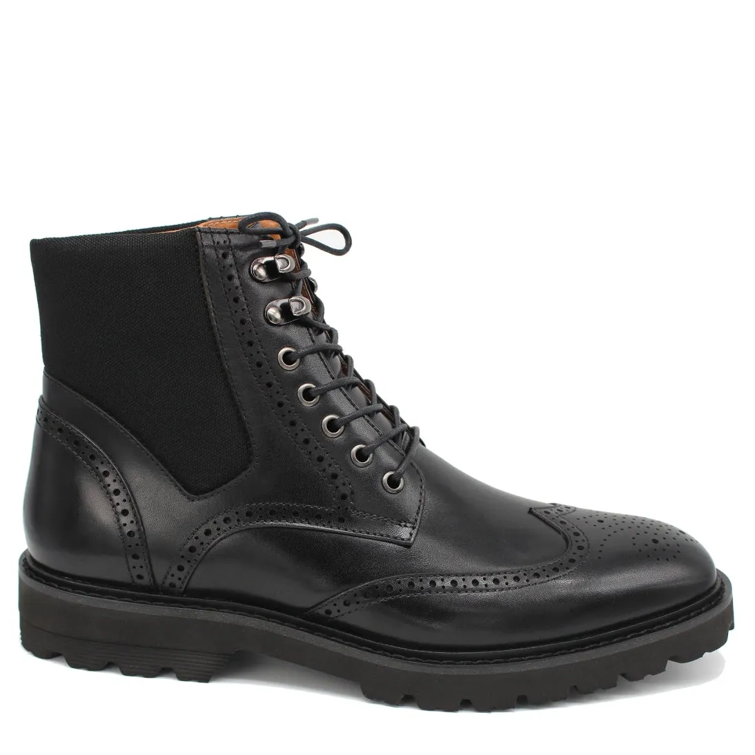 Sergio Duletti Kalvin Brogue Boots Black HA22562