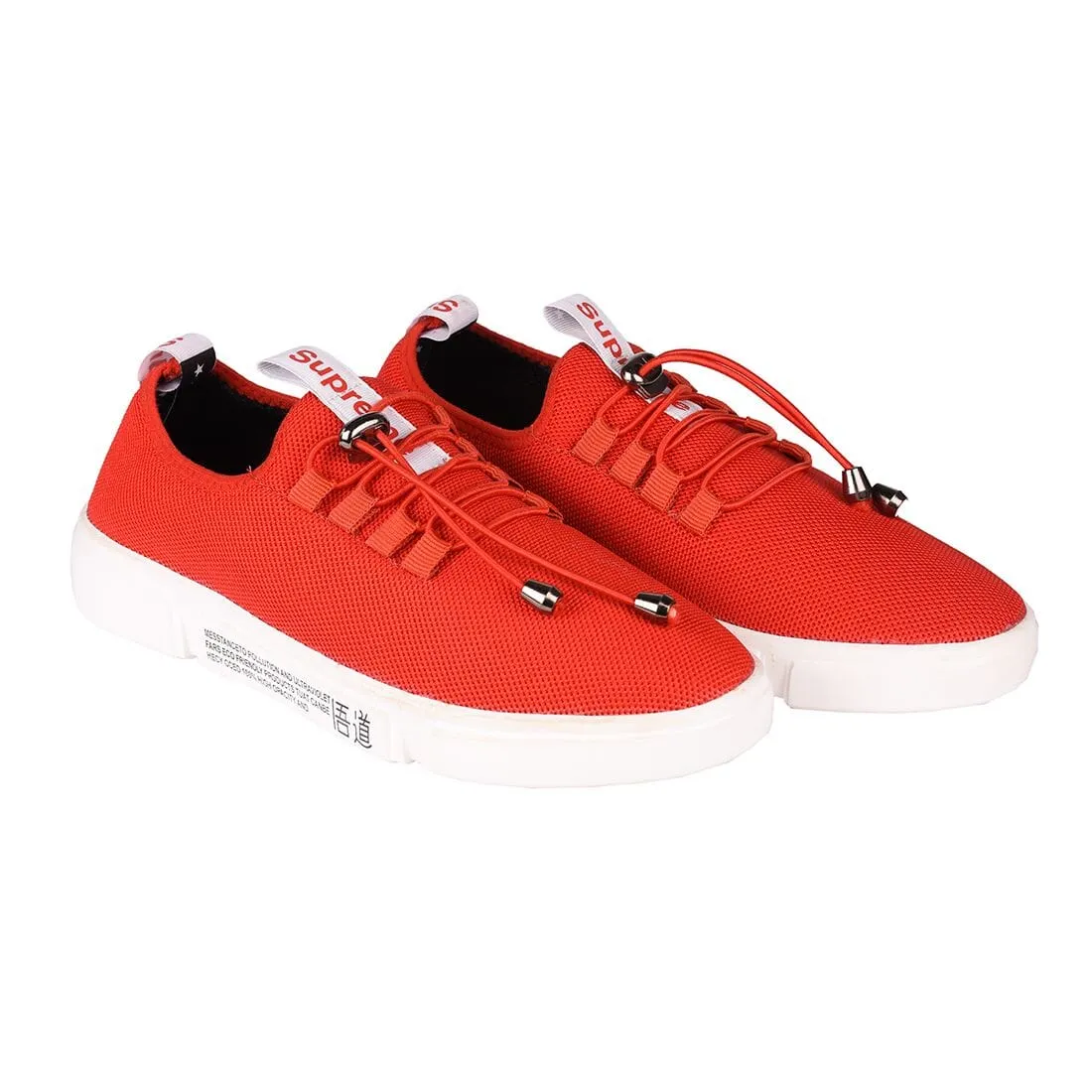 Somugi Mesh Red Walking Casual Sneakers Shoes for Men