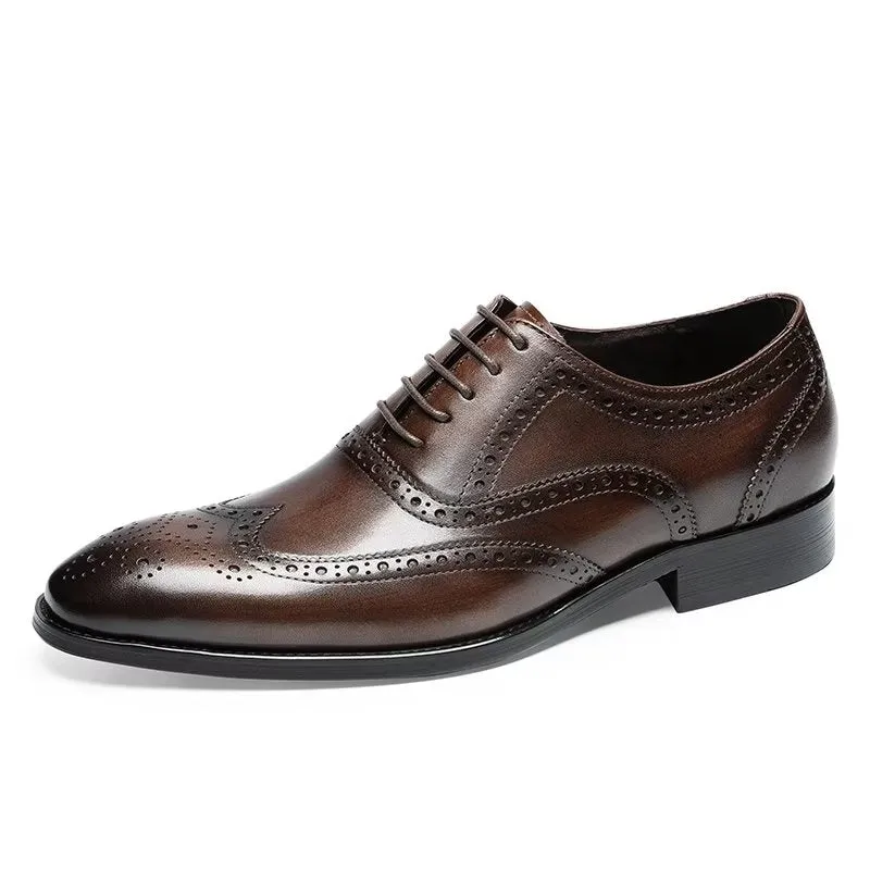 SophisticatedLuxe Leather Lace-Up Brogues