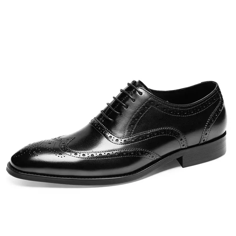 SophisticatedLuxe Leather Lace-Up Brogues