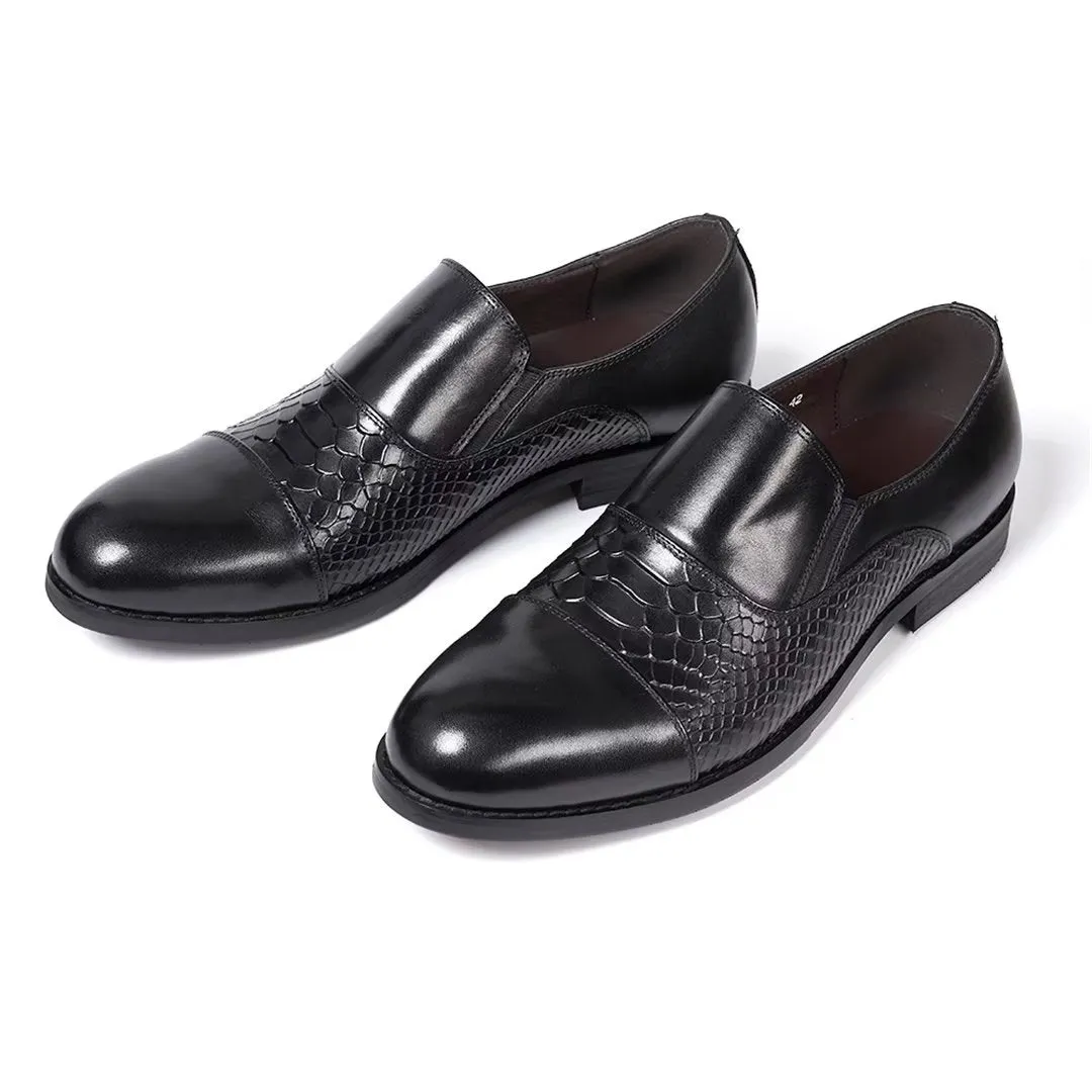 Sophisticate's Slip-On Leather Elegance