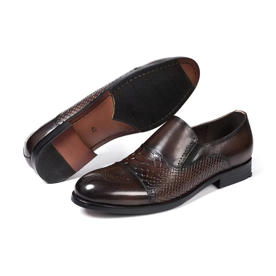 Sophisticate's Slip-On Leather Elegance