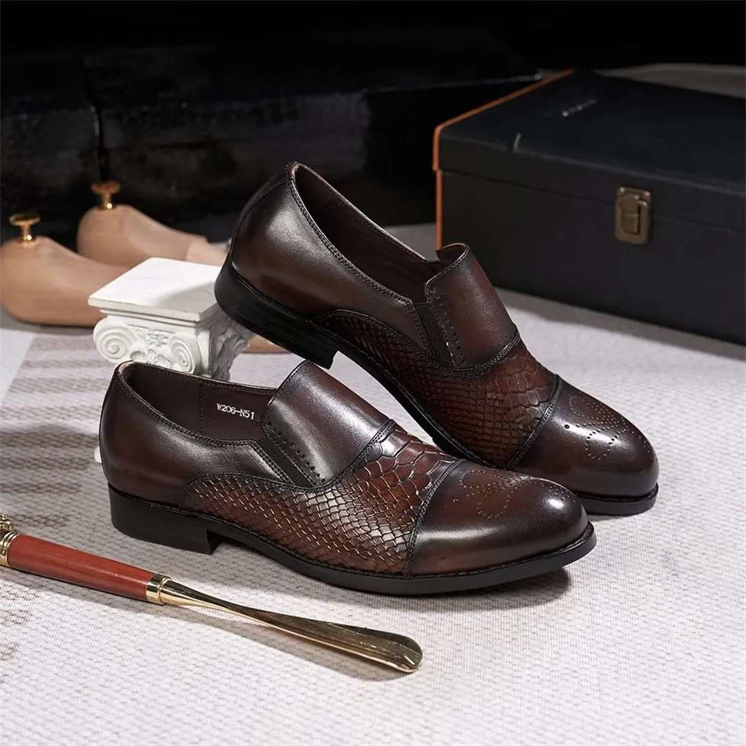 Sophisticate's Slip-On Leather Elegance