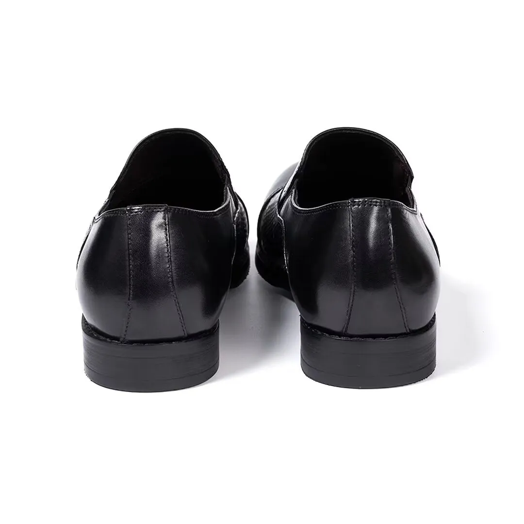 Sophisticate's Slip-On Leather Elegance