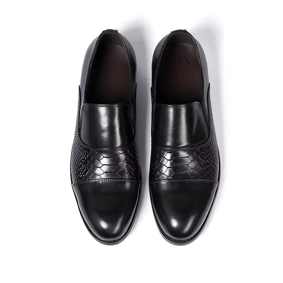 Sophisticate's Slip-On Leather Elegance