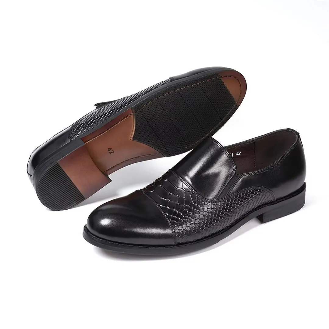 Sophisticate's Slip-On Leather Elegance