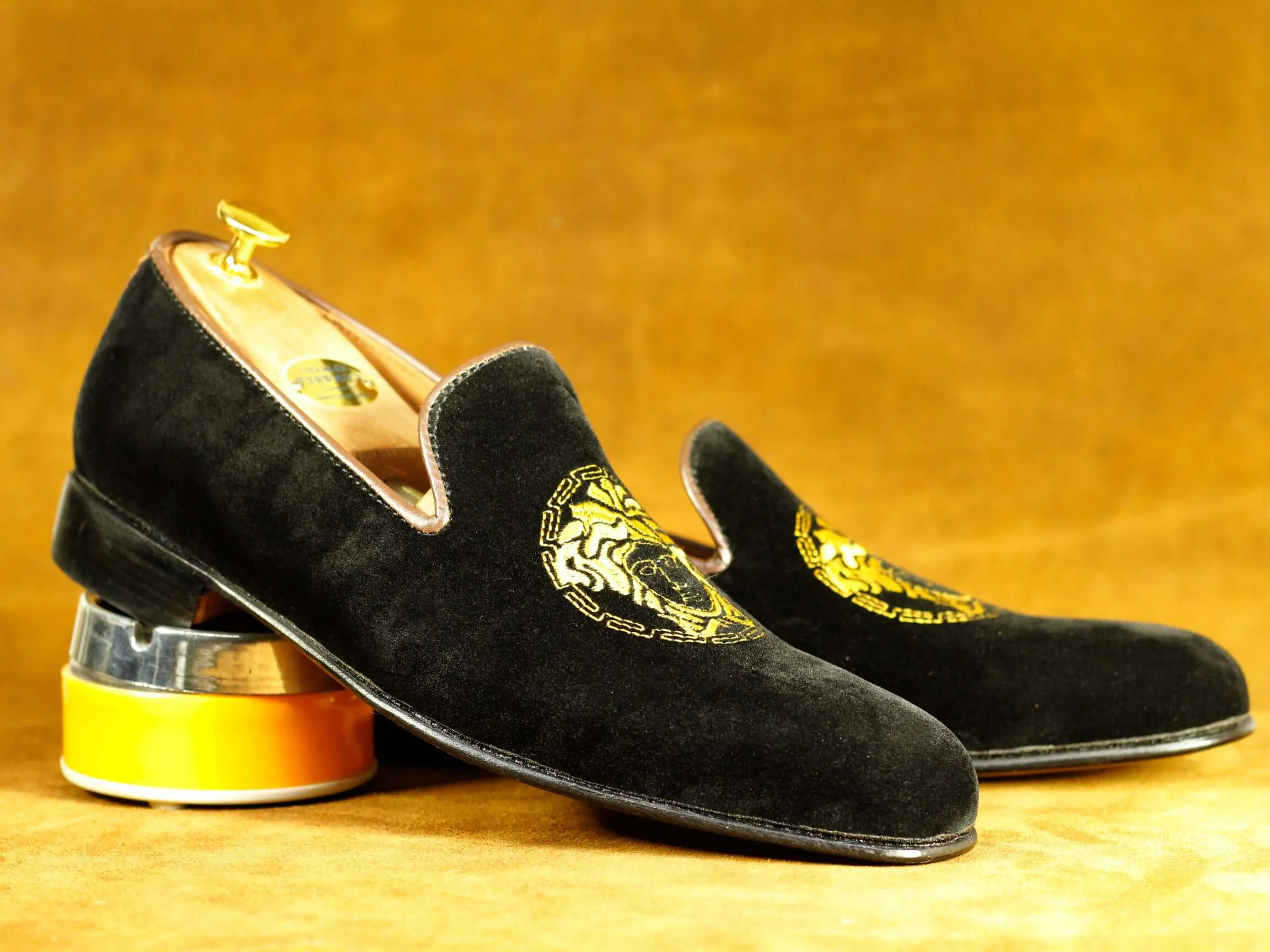 Stylish Black Suede Loafer Shoes,Men's Oxford Shoes