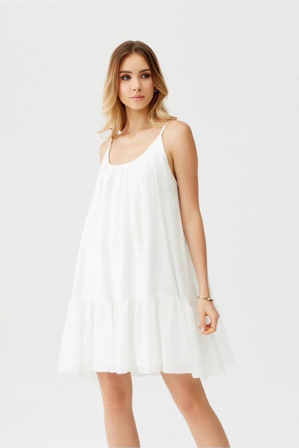 TEEK - Ruffle Layered Bottom Tank Dress