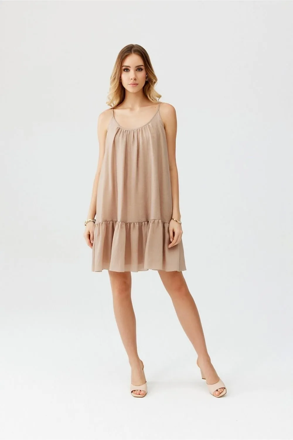 TEEK - Ruffle Layered Bottom Tank Dress