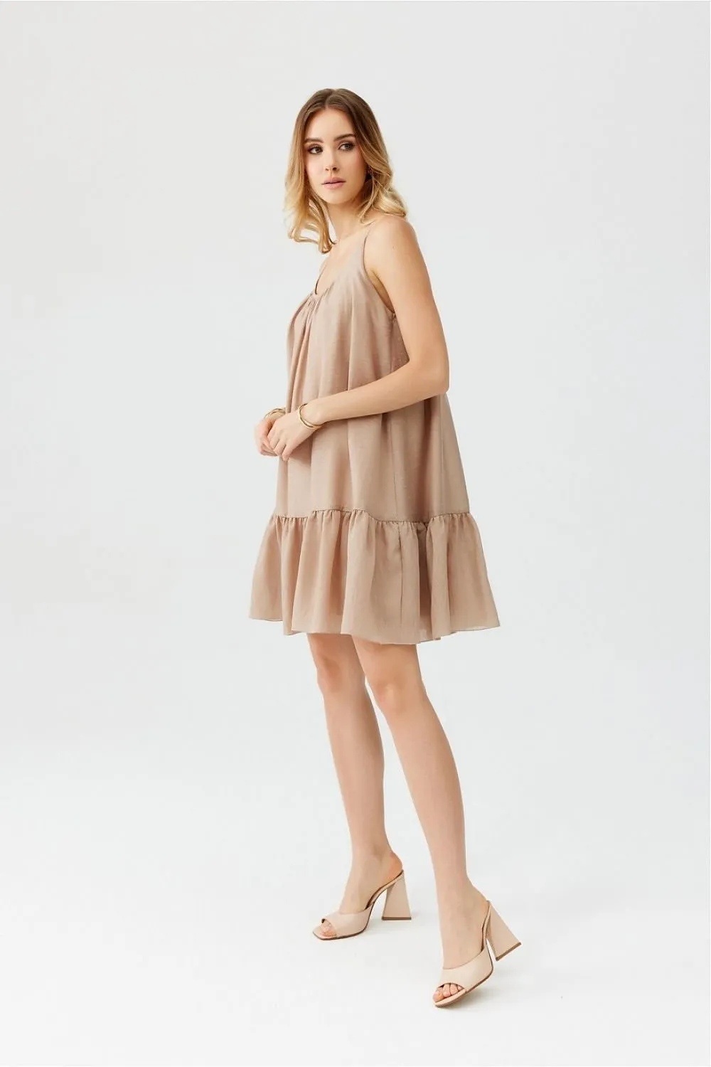 TEEK - Ruffle Layered Bottom Tank Dress