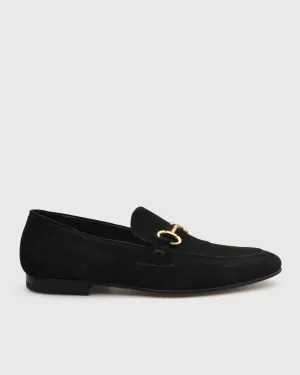 VINCENT & FRANKS S23VF-G SU BLACK SUEDE LOAFER