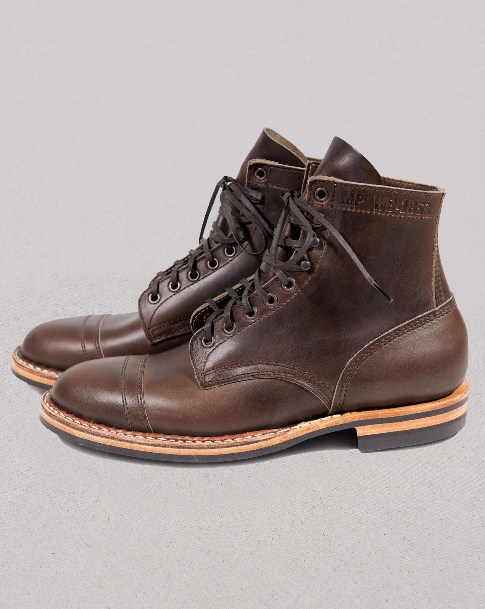 White's Boots MP-Sherman Toe Cap (Dainite Sole) - Cinnamon Wax Flesh